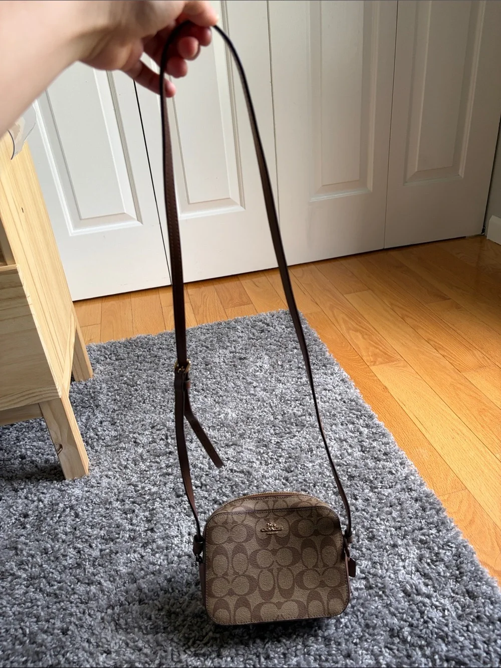 Coach brown leather